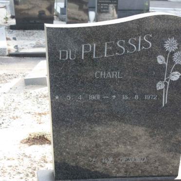 PLESSIS Charl, du 1901-1972