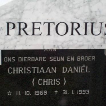 PRETORIUS Christiaan Daniel 1968-1993