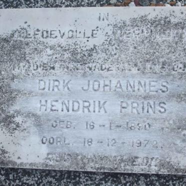 PRINS Dirk Johannes Hendrik 1890-1972