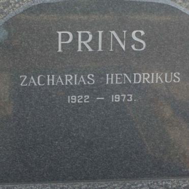 PRINS Zacharias Hendrikus 1922-1973