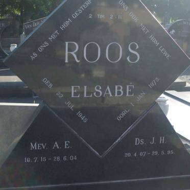 ROOS J.H. 1907-1995 &amp; A.E. 1915-2004 :: ROOS Elsabé 1945-1973