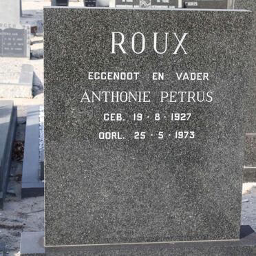 ROUX Anthonie Petrus 1927-1973