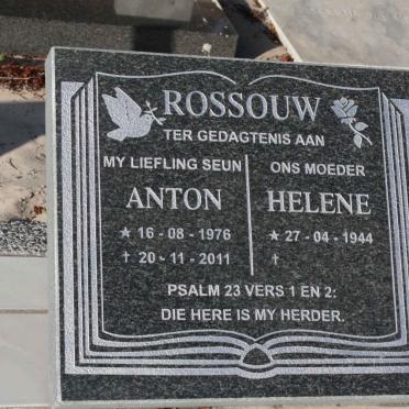 ROSSOUW Anton 1976-2011 :: ROSSOUW Helene 1944-