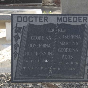 ROOS Josephina Martina Georgina 1885-1978 :: HUTCHESSON Georgina Josephina 1913-1977