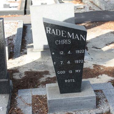 RADEMAN Chris 1922-1972