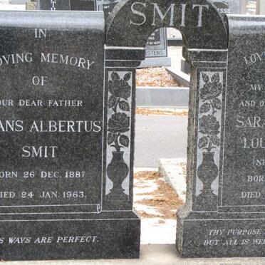 SMIT Frans Albertus 1887-1963 &amp; Sarah Jemima Louisa SMITH 1891-1953
