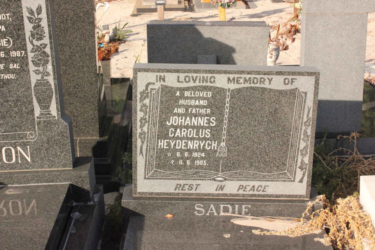 SADIE Johannes Carolus Heydenrych 1924-1985
