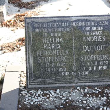 STOFFBERG Helena Maria Petronella 1904-1993 :: STOFFBERG Andries  Du Toit 1923-1998