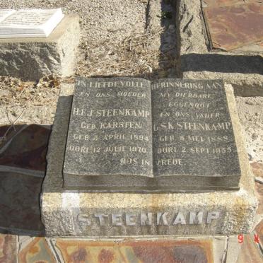 STEENKAMP G.S.K. 1888-1955 &amp; H.F.J. KARSTEN 1894-1970