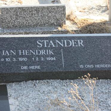 STANDER Jan Hendrik 1910-1994