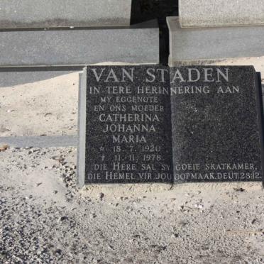 STADEN Catherina Johanna Mara, van 1920-1978