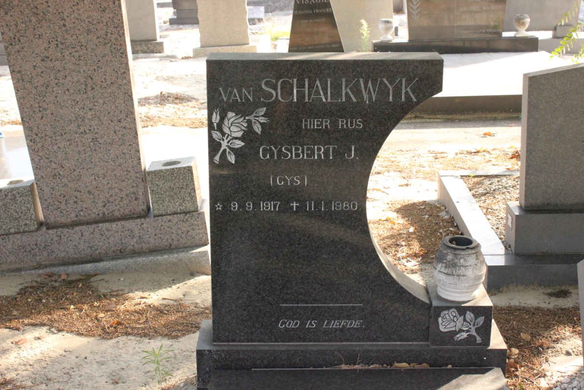 SCHALKWYK Gybert J., van 1917-1980