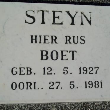 STEYN Boet 1927-1981