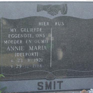 SMIT Annie Maria nee DELPORT 1921-1986
