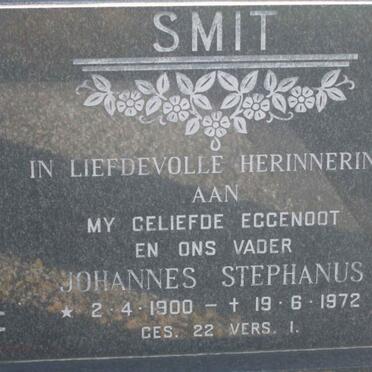 SMIT Johannes Stephanus 1900-1972