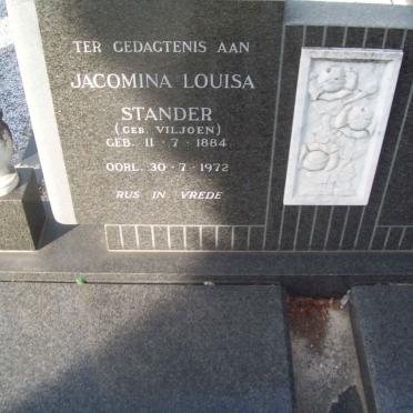 STANDER Jacomina Louisa nee VILJOEN 1884-1972