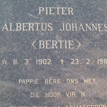SPENGLER Pieter Albertus Johannes 1902-1985