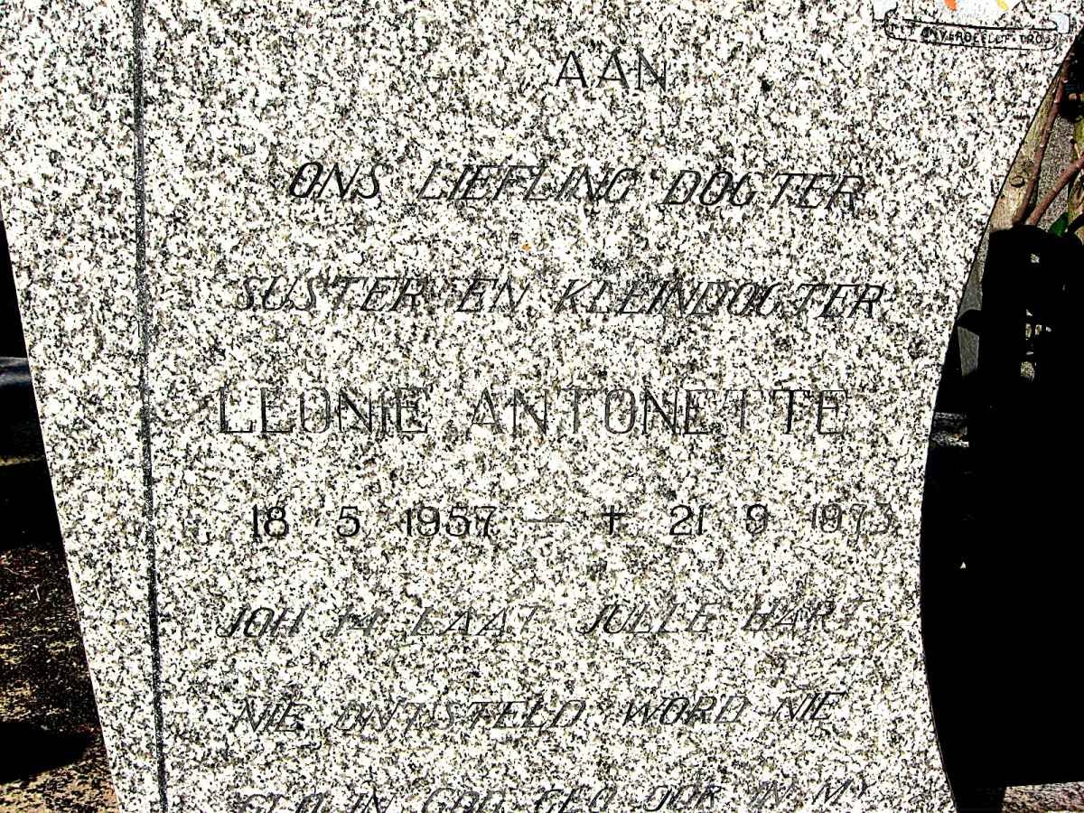 STASSEN Leonie Antonette 1957-1973