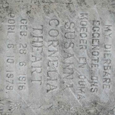 THEART Susanna Cornelia 1916-1979