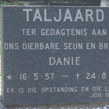 TALJAARD Danie 1957-1973