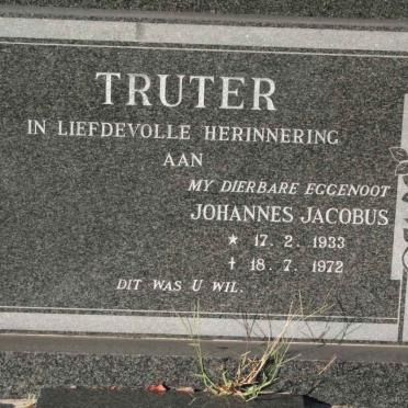 TRUTER Johannes Jacobus 1933-1972