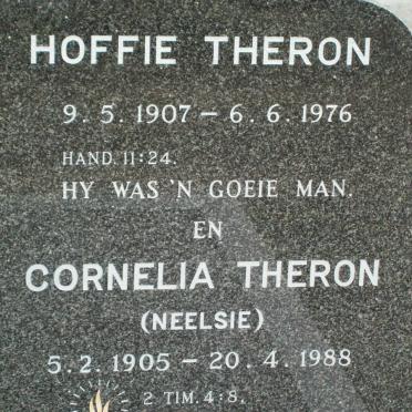 THERON Hoffie 1907-1976 &amp; Cornelia 1905-1988