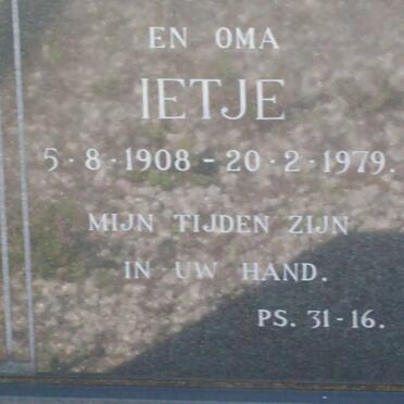 TURKSTRA Ietje 1908-1979