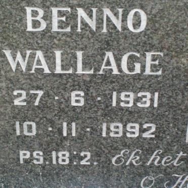WALLAGE Benno 1931-1992