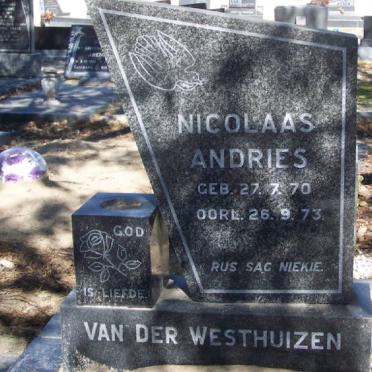 WESTHUIZEN Nicolaas Andries, van der 1970-1973