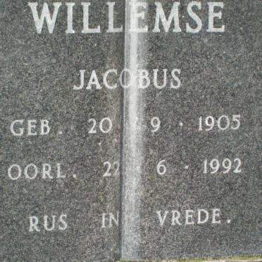 WILLEMSE Jacobus 1905-1992