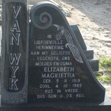 WYK Elizabeth Magrietha, van 1919-1985