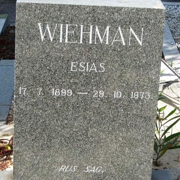 WIEHMAN Esias 1899-1973