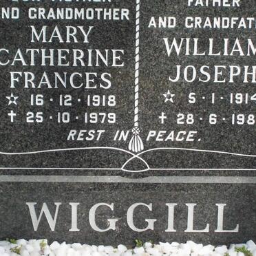 WIGGILL William Joseph 1914-1983 &amp; Mary Catherine Frances 1918-1979