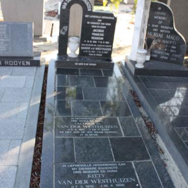 WESTHUIZEN Familie, van der