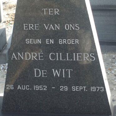 WIT André Cilliers, de 1952-1973