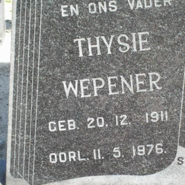 WEPENER Thysie 1911-1976