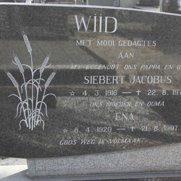 WIID Siebert Jacobus 1916-1978 &amp; Ena 1920-1997