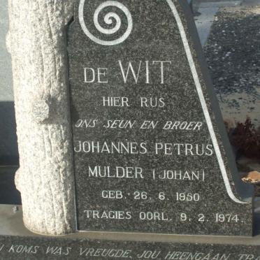 WIT Johannes Petrus Mulder, de 1950-1974
