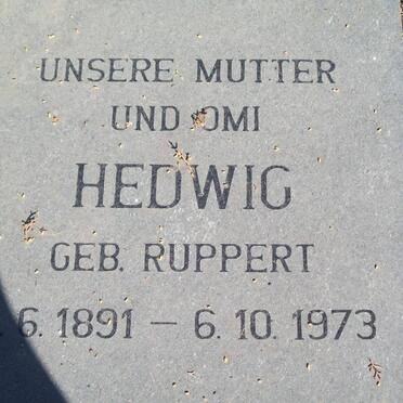 WIEGMANN Hedwig nee RUPPERT 1891-1973