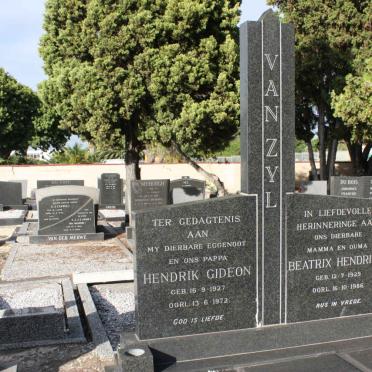 ZYL Hendrik Gideon, van 1927-1972 &amp; Beatrix Hendrina 1929-1986