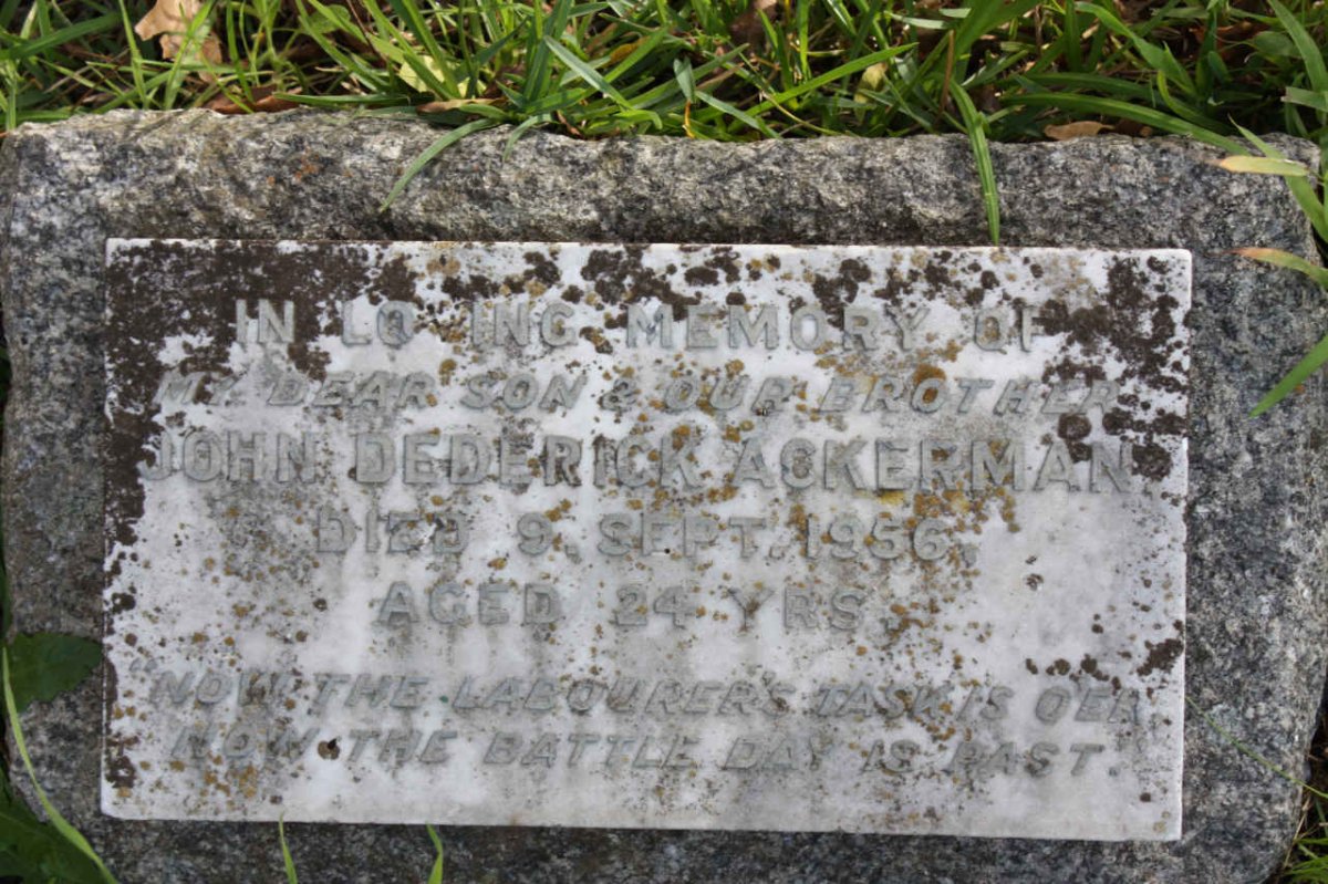 ACKERMAN John Dederick -1956