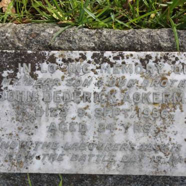 ACKERMAN John Dederick -1956