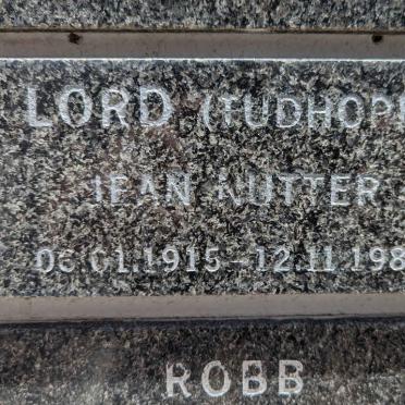 LORD Jean Nutter nee TUDHOPE 1915-1989