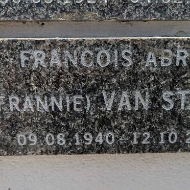 STADEN Francois Abram, van 1940-2004