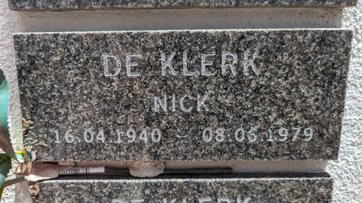 KLERK Nick, de 1940-1979