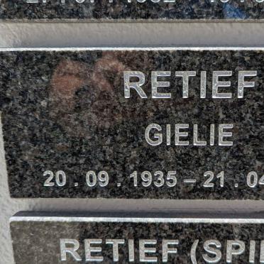 RETIEF Gielie 1935-2013