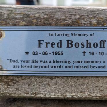 BOSHOFF Fred 1955-2018