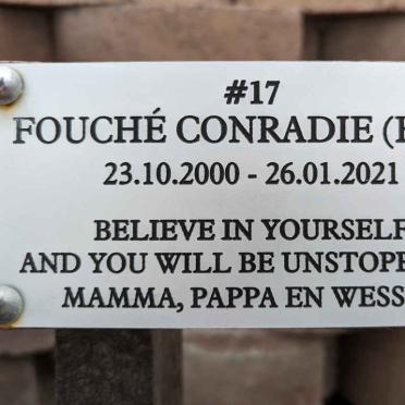 CONRADIE Fouche 2000-2021