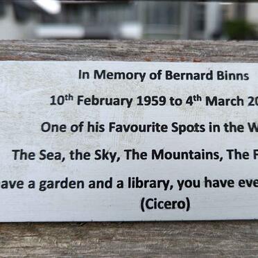 BINNS Bernard 1959-2016