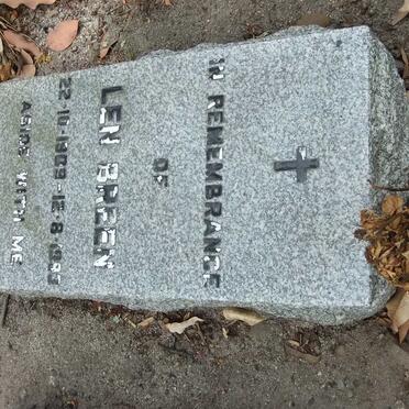 BREEN Len 1909-1993